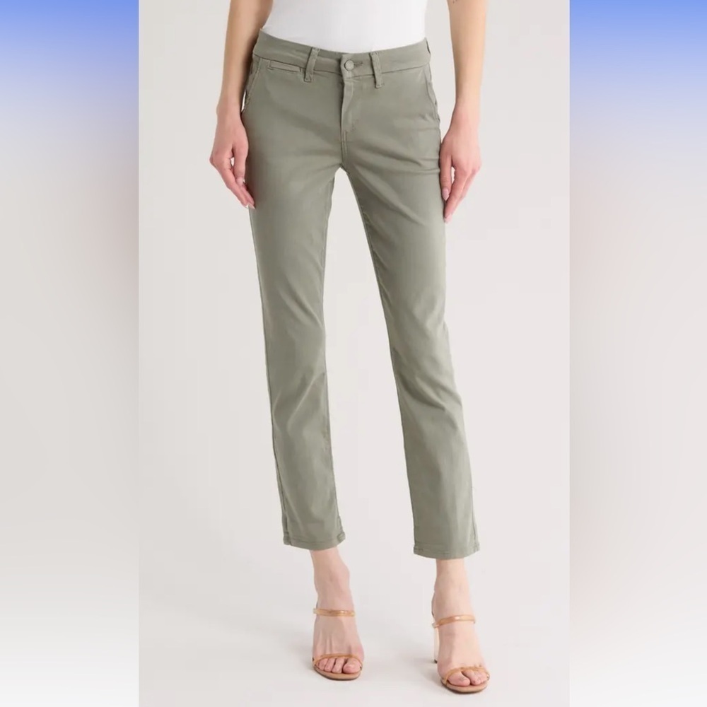 NWOT PAIGE Rianne High Waist Jeans Seaweed Green Denim Casual Women’s 28